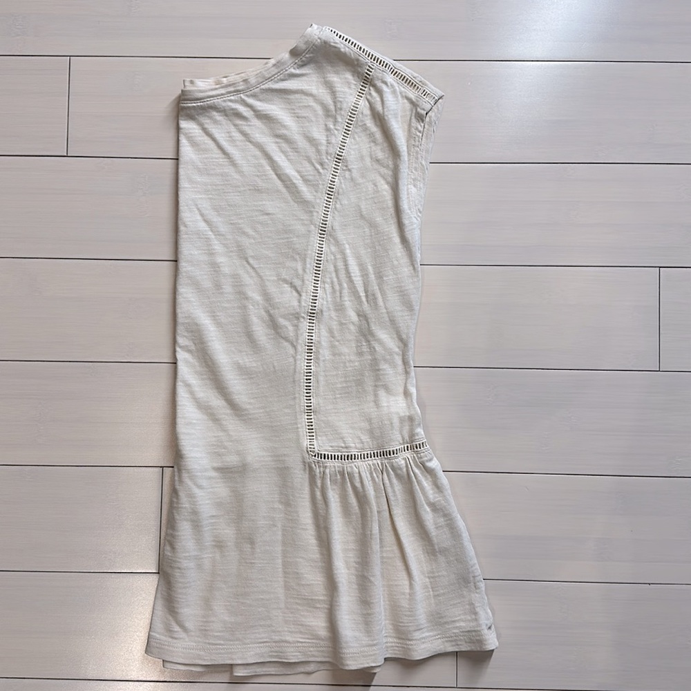 Banana Republic Womens Malibu Tee Shirt Cream Size Small